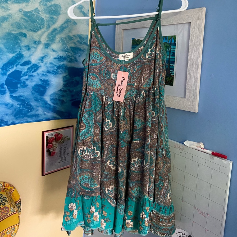 Ocean Queen silk dress